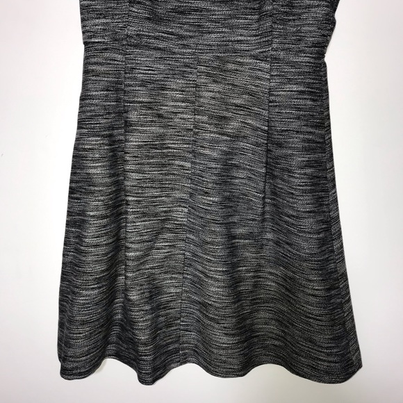 Madewell Tweed Skater Dress Leather Trim - Picture 4 of 8